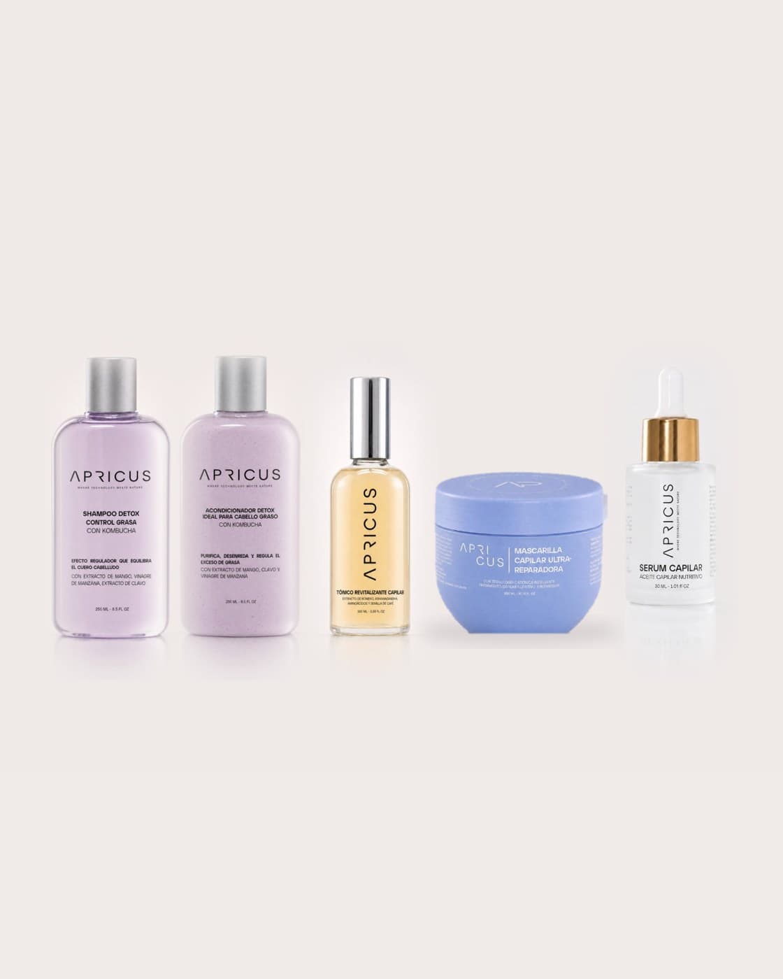 Kit Capilar Completo Cabello Graso Sin Sal