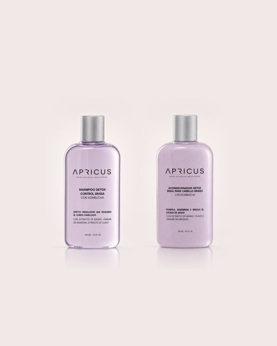 Shampoo y Acondicionador Sin Sal para Cabello Graso